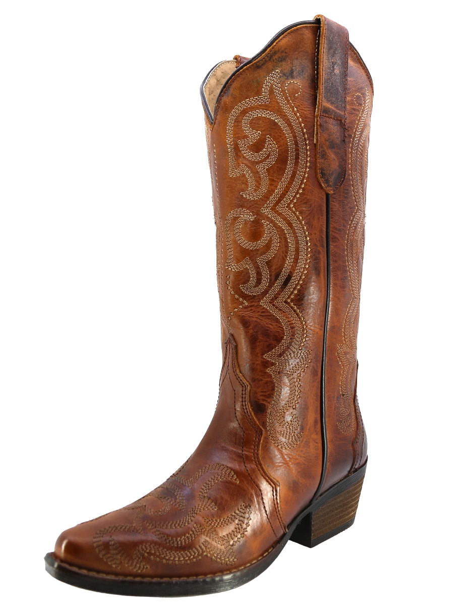 Bota Media pierna Western de Piel para mujer 5